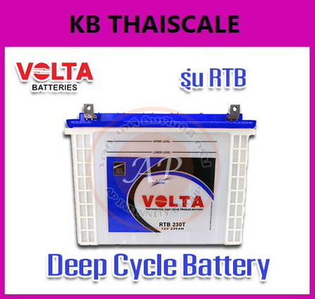 แบตเตอรี่ชนิดน้ำ Deep Cycle ยี่ห้อ Volta รุ่น RTB ทนทานตลอดอายุการใช้งาน